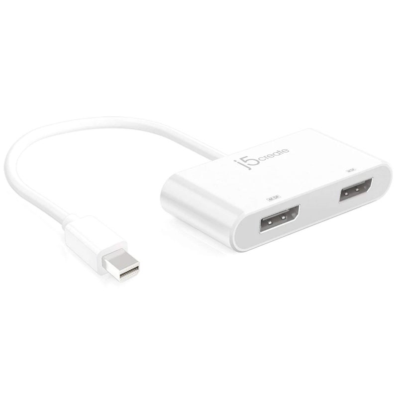 j5create محول j5create Mini DisplayPort إلى Dual DisplayPort Mini-DisplayPort (20 دبوس) ذكر | Dual Female DisplayPort (20 دبوس) | متوافق مع أجهزة Windows (JDA146) - Image 2